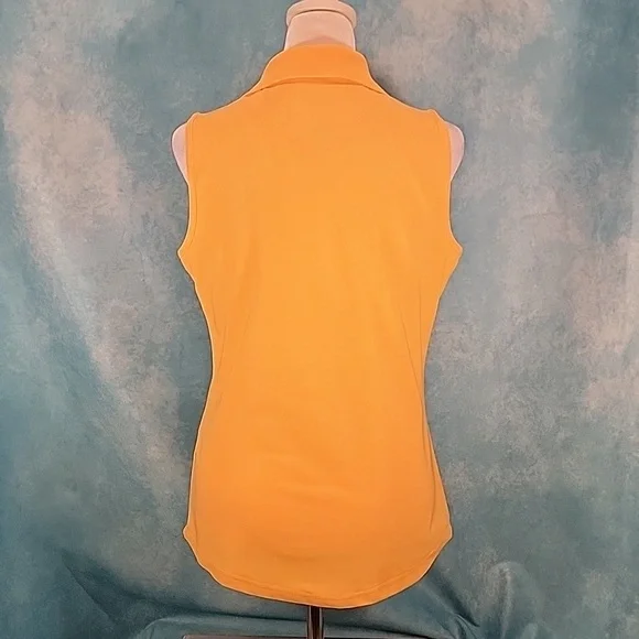 "Greg Norman Play Dry Golf Sleeveless Polo w/ Paneled Sides - Picture 4 of 7